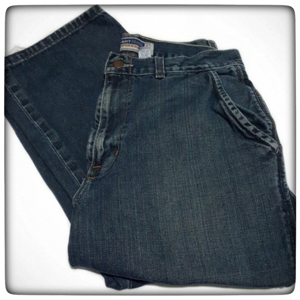 Old Navy Men's Blue Wash Working Jeans-33X30